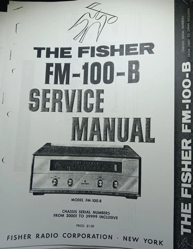 Fisher Tube FM Tuner Fm-100-b Works Great FM100B