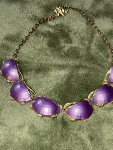 Vintage Purple Thermoset Necklace - Picture 1 of 4