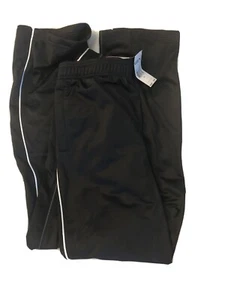 New Puma Boys Black Athletic Pants Size XL Polyester Drawstring - Picture 1 of 5