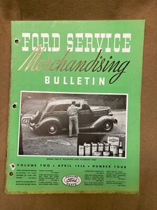 Orig. 1936 Vol. 2 #4 Ford Service Merchandising Bulletin, parts and accessories - Picture 1 of 5