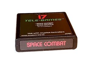 Space Combat (Atari 2600, 1978) Sears, Telegames, Cleaned & Tested 