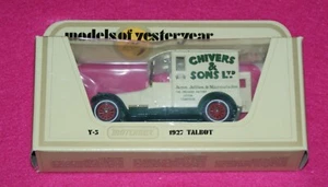 Models of Yesteryear Y-5 1927 Talbot Chivers & Sons Matchbox Box - Picture 1 of 1