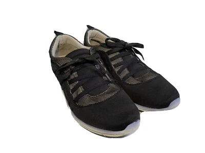 Aerosoles Mujer Negro Pista Derecha Deporte Caminar Zapatos Tenis Espuma con Memoria 7.5 Foto 1 de 4