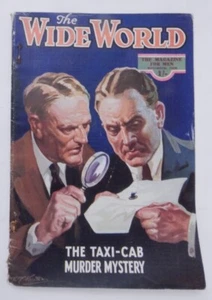 The WIDE WORLD magazine November 1929 Taxi-Cab Murder Mystery MEN magazine - Picture 1 of 11