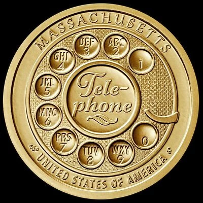 2020 D American Innovation Massachusetts Dollar Brilliant Uncirculated US Mint - Image 1 of 3