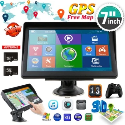 7" Auto GPS 8GB Touchscreen PKW Navigation Navigationsgerät Nüvi Lifetime Maps - Bild 1 von 4