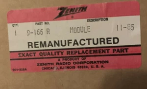 Vintage Zenith 9-166 R  11-65 Modem Only - Picture 1 of 5