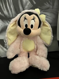 Disney Store Minnie Mouse coniglietto pasquale rosa peluche bambola rosa 14” grande morbido - Foto 1 di 5