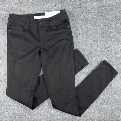 Leggings de mezclilla CATO C EST 1946 NUEVOS CON ETIQUETAS para mujer talla 2 tiro bajo negros suaves elásticos Foto 1 de 4