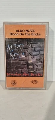 Aldo Nova fita cassete Blood On The Bricks álbum de rock 1991 raro claro Austrália - Imagem 1 de 4