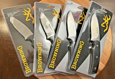 Browning Bush Craft Ultra нержавеющая сталь фиксированное лезвие с кожаными ножнами - Изображение 1 из 4