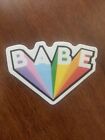 Babe Rainbow Sticker -Decal Hydroflask Laptop Skate