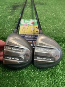Orlimar Trimetal Woods Set 15* & 19* Regular Graphite Shafts - Picture 1 of 10