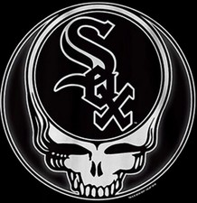 (3) Chicago White Sox Grateful Dead Stealie Skull Vinyl Stickers 3x3 Car Decal
