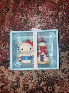 Hello Kitty Salt And Pepper Set Sailor And Lighthouse Blue Sky Clayworks NEW - Picture 1 of 4