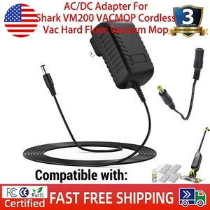 AC/DC Adapter For Shark VM200 VACMOP Cordless Vac Hard Floor Vacuum Mop Charger - Picture 1 of 6
