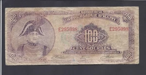 HAITI  -  100  GOURDES   1979  @  TYVEK  @ RARE  !!!!! - Picture 1 of 2
