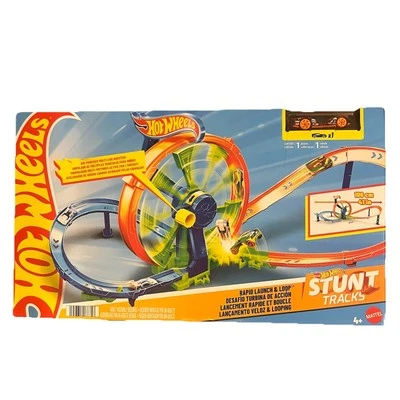Hot Wheels Stunt Tracks Rapid Launch & Loop Track Set - Image 1 of 4