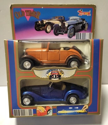 HOBBY DAX  OLD TIMER CLUB  WELLY 2 AUTO DIE CAST  FORD ROADSTER  E BMW 328 - Immagine 1 di 2