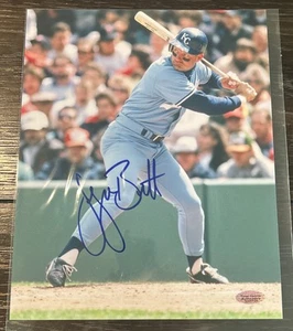 GEORGE BRETT AUTOGRAPHED SIGNED 8 X 10 PHOTO W/COA Kansas City Royals MLB Photo - Picture 1 of 2
