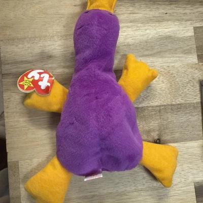 Patti the Platypus Beanie baby with EXTREMELY RARE errors! 1st edition PVC - Image 1 of 4