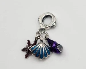 Colgante de plata esterlina 925 con dije de vida marina en el océano para pulsera o collar - Imagen 1 de 3