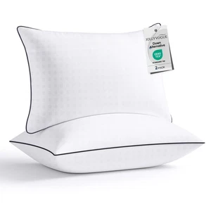 Cuscini Queen Size Set di 2, Collezione Hotel Cuscini Letto per Lato, Schienale e... - Foto 1 di 8