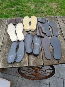Job Lot Shoe Repair Material Light Micro Rubber Soles Heels Women Men Shoes - Picture 1 of 15