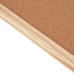 Cork Board 40x60cm Double Sided Wooden Frame Cork Bulletin Board For Office Sch❀ - Picture 1 of 12