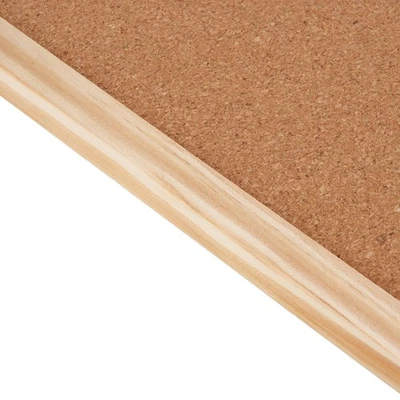 Cork Board 40x60cm Double Sided Wooden Frame Cork Bulletin Board For Office Sch❀ - Image 1 of 4