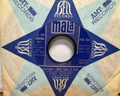 JIMMY CLANTON Northern 45 EVERYTHING I TOUCH TURNS TO TEARS- MALA NM - Image 1 of 2