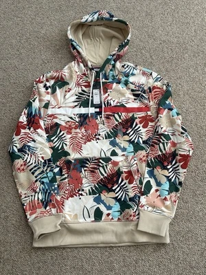 NWT Tommy Hilfiger AOP Tropical Nial Hoodie Adult Size Medium Floral - Image 1 of 4
