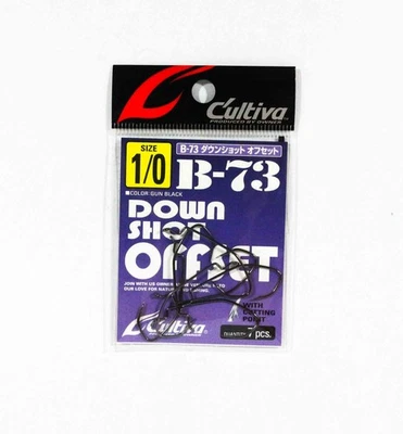 Owner B-73 Worm Hook Down Shot Offset Taglia 1/0 (1164) - Immagine 1 di 4