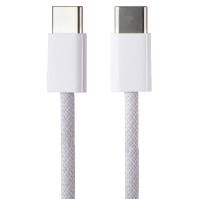 Apple Official 60W USB-C to USB-C Braided Charge Cable (1M/3.3-Ft) A2795 - White - Image 1 of 3