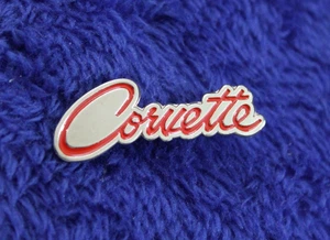 Chevy Corvette Script Hat Lapel Pin Accessory Bowtie Stingray Vette - Picture 1 of 5