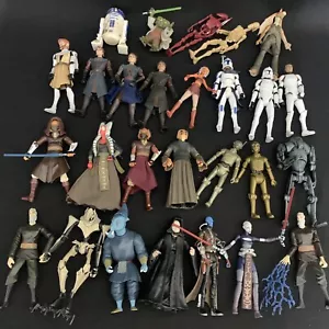 Star Wars The Clone Wars Animated Action Figure Bundle Ahsoka Anakin Yoda Asajj - Picture 1 of 16