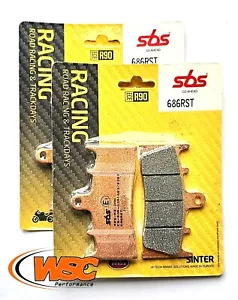 SBS 686RS Racing Sinter Bremsbeläge *2 Paar* Kawasaki ZX6R ZX6R GSXR1000 750 - Bild 1 von 1