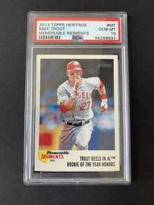 2013 Topps Heritage Mike Trout Memorable Moment“ Forelle Rollen IN Roy” PSA 10 - Bild 1 von 2