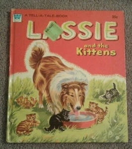 Lassie And The Kittens 1956 Tell A Tale Vintage Children's Book - Picture 1 of 3