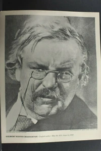 Gilbert Keith Chesterton Druck der International Portrait Gallery Vintage L1274C - Bild 1 von 1