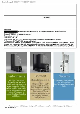 BRAND NEW Custom French doors and windows by ALUPROF  - Image 1 of 3