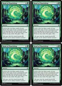 MTG - 4x BOND OF FLOURISHING - War of the Spark (U) - Picture 1 of 1