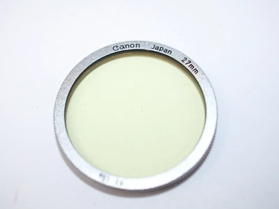 Canon 27mm Yellow Y1 Filter - Chrome Mount - Image 1 of 3