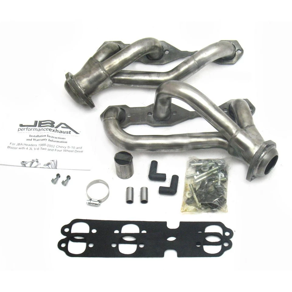 JBA Racing Headers 1840S-3 88-03 GM S Truck Cat4Ward® 4.3L Raw 409 - Image 1 of 1