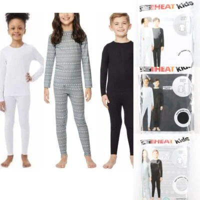 Conjunto de legging 32 graus HEAT infantil manga longa gola redonda conjunto base branco preto cinza - Imagem 1 de 4