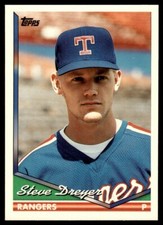 1994 Topps #193 Steve Dreyer Rookie Texas Rangers