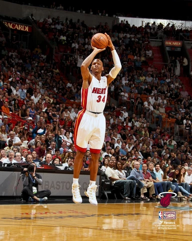 Ray Allen Miami Heat Unsigned Jump Shot Photograph Cover