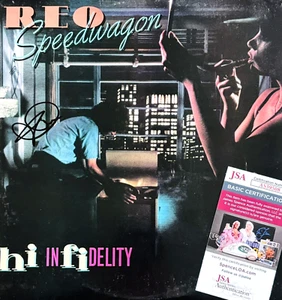 KEVIN CRONIN Signed REO SPEEDWAGON HI INFIDELITY LP Vinyl Record Album JSA COA - Picture 1 of 5