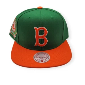 Mitchell & Ness Boston Red Sox Hometown Coop Green/Orange Adjustable Snapback - Picture 1 of 7