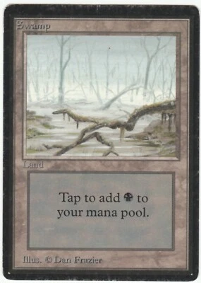Beta MTG  Swamp B Magic MP - Image 1 of 2